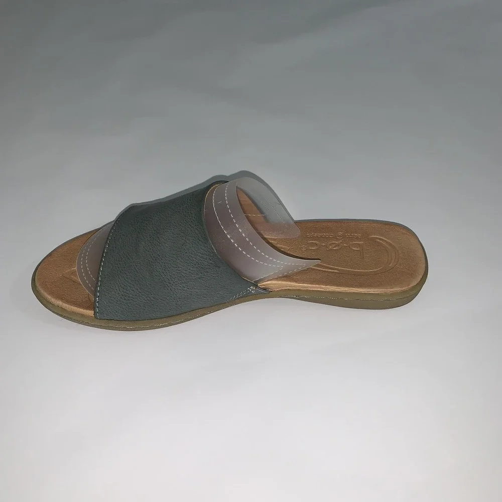 B.o.c Sandals Womens Size 7 Green Synthetic Slide Comfort Shoes BC0014554